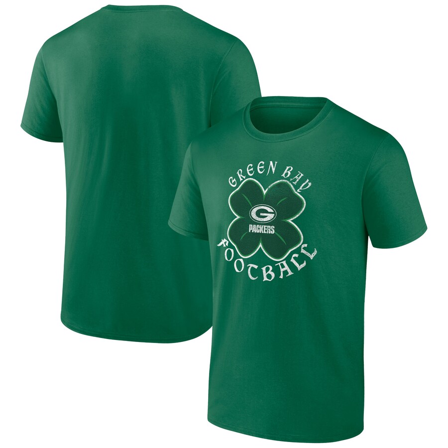 Men's Green Bay Packers Kelly Green St. Patrick's Day Celtic T-Shirt